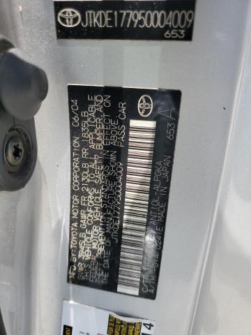 JTKDE177950004009 - 2005 TOYOTA SCION TC 银色 照片 13