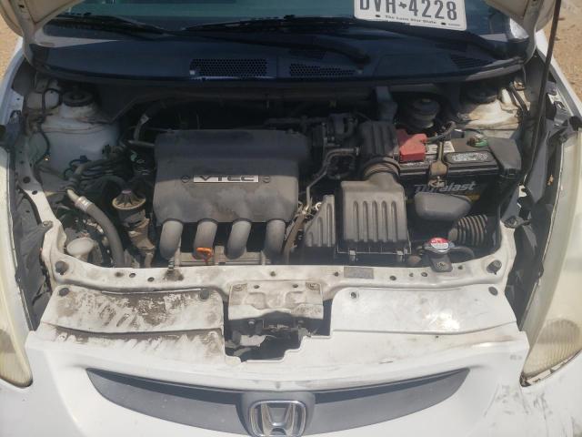 JHMGD376X7S066146 - 2007 HONDA FIT S თეთრი ფოტო 11