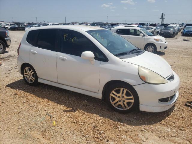 JHMGD376X7S066146 - 2007 HONDA FIT S თეთრი ფოტო 4