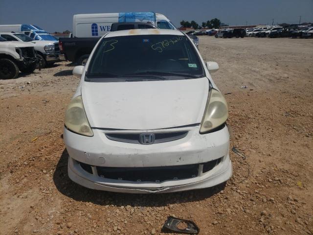 JHMGD376X7S066146 - 2007 HONDA FIT S თეთრი ფოტო 5