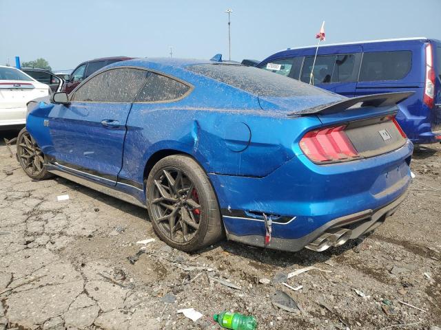 1FA6P8R09M5552716 - 2021 FORD MUSTANG MACH I BLUE photo 2