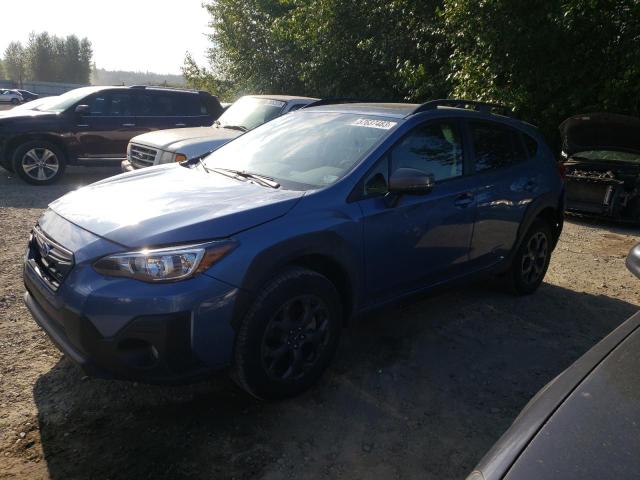 JF2GTHSC7PH226108 - 2023 SUBARU CROSSTREK SPORT BLUE photo 1