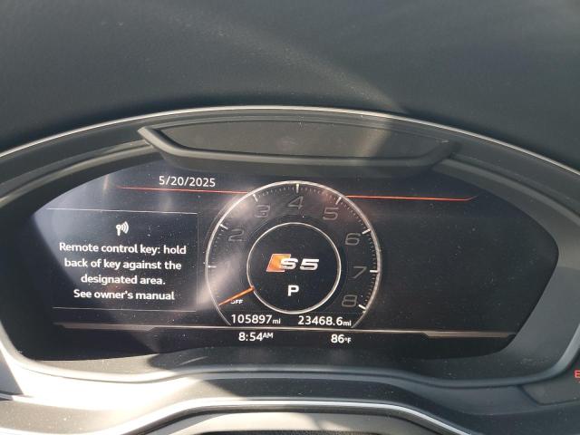 WAUB4CF51JA125762 - 2018 AUDI S5 PREMIUM PLUS WHITE photo 9