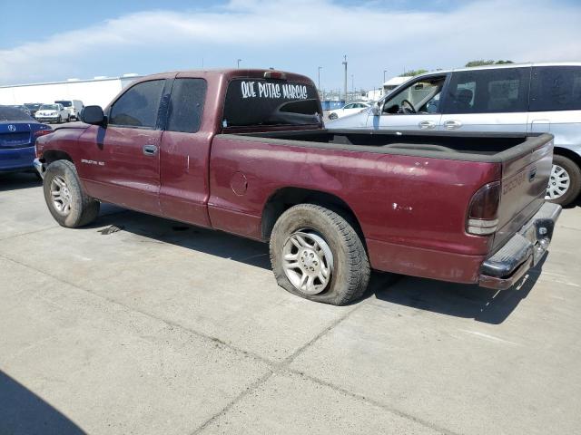 1B7GL22XX1S341794 - 2001 DODGE DAKOTA BURGUNDY photo 2