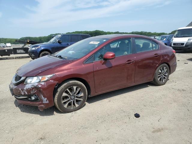 2HGFB2F98DH545842 - 2013 HONDA CIVIC EXL BURGUNDY photo 1