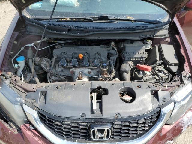 2HGFB2F98DH545842 - 2013 HONDA CIVIC EXL BURGUNDY photo 11