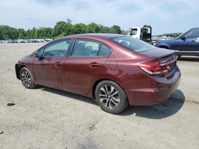 2HGFB2F98DH545842 - 2013 HONDA CIVIC EXL BURGUNDY photo 2