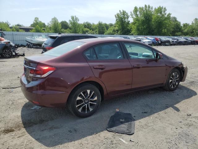 2HGFB2F98DH545842 - 2013 HONDA CIVIC EXL BURGUNDY photo 3