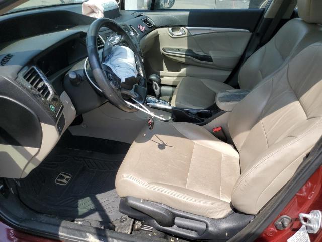 2HGFB2F98DH545842 - 2013 HONDA CIVIC EXL BURGUNDY photo 7