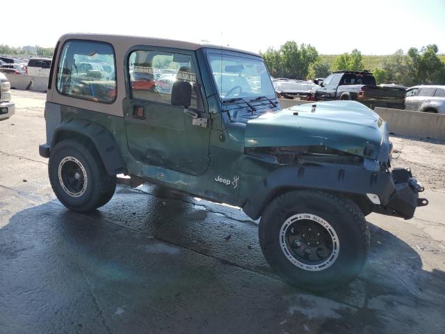 1J4FA49S31P302372 - 2001 JEEP WRANGLER / SPORT GREEN photo 4