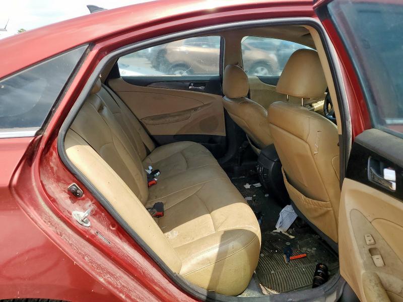 5NPEC4AC6DH595765 - 2013 HYUNDAI SONATA SE მუქწითელი ფოტო 10