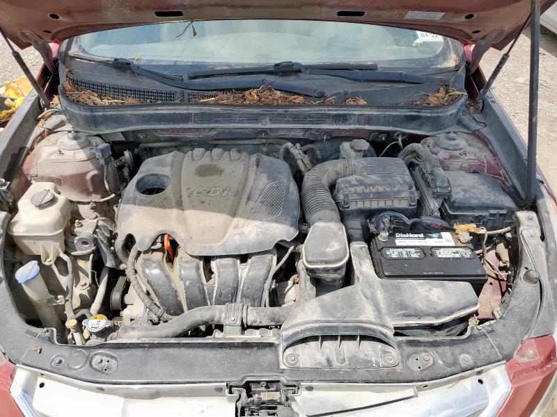 5NPEC4AC6DH595765 - 2013 HYUNDAI SONATA SE მუქწითელი ფოტო 11