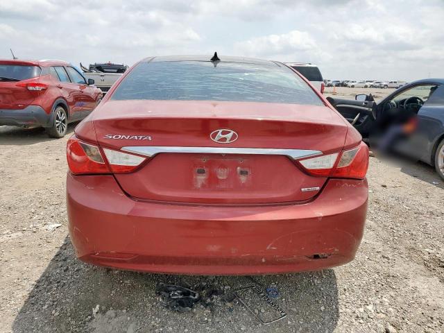 5NPEC4AC6DH595765 - 2013 HYUNDAI SONATA SE მუქწითელი ფოტო 6
