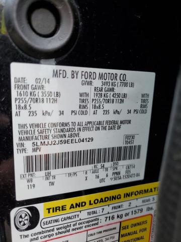 5LMJJ2J59EEL04129 - 2014 LINCOLN NAVIGATOR 黑色 照片 13