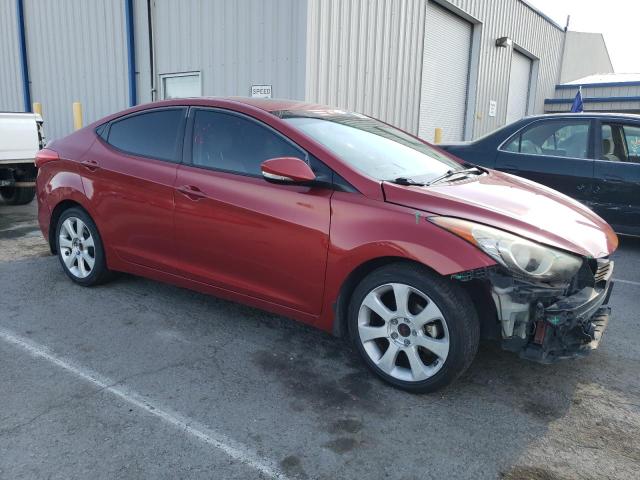 KMHDH4AE6DU680279 - 2013 HYUNDAI ELANTRA GLS RED photo 4