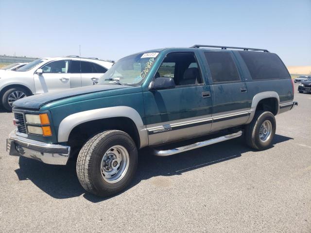 1GKGK26J1WJ714487 - 1998 GMC SUBURBAN K2500 GREEN photo 1