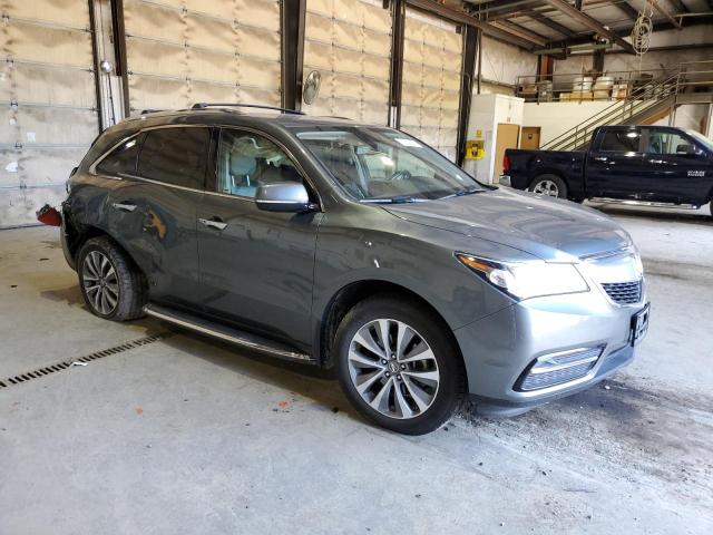 5FRYD4H43FB011816 - 2015 ACURA MDX TECHNOLOGY GRAY photo 4