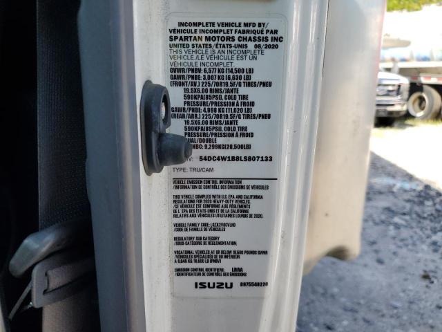 54DC4W1B8LS807133 - 2020 ISUZU NPR HD WHITE photo 13