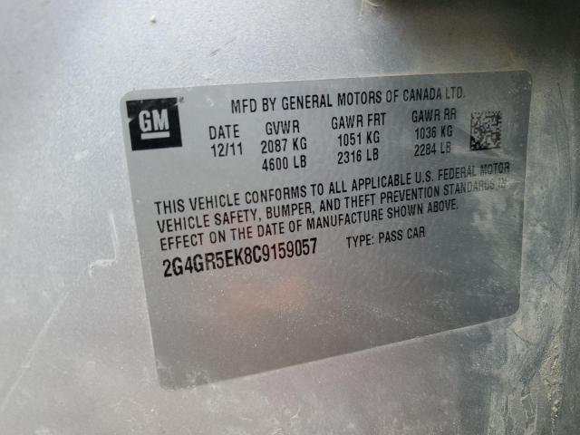 2G4GR5EK8C9159057 - 2012 BUICK REGAL 银色 照片 13