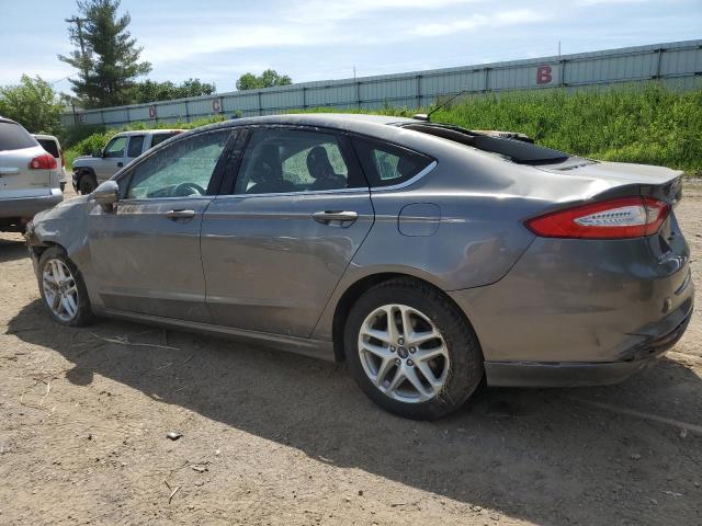 3FA6P0H76DR100820 - 2013 FORD FUSION SE GRAY photo 2