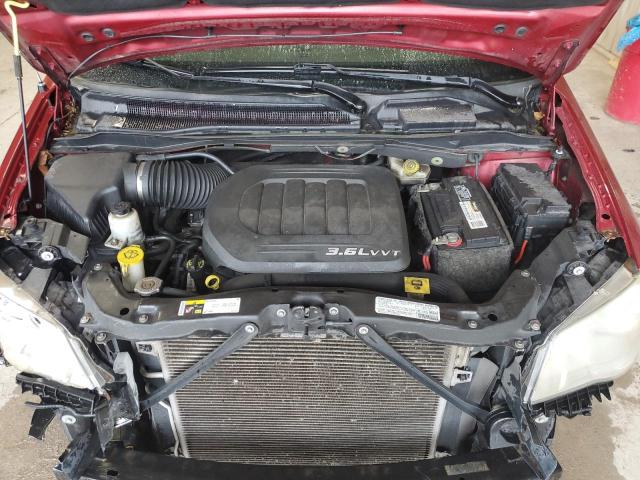 2C4RC1CG6DR785665 - 2013 CHRYSLER TOWN & COU TOURING L RED photo 12