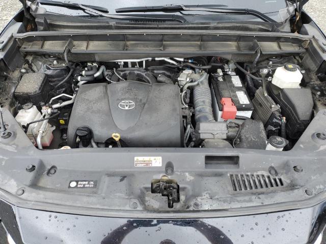 5TDGZRAH8NS099636 - 2022 TOYOTA HIGHLANDER XLE BLACK photo 12