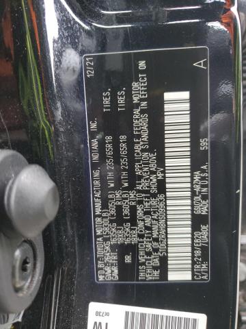 5TDGZRAH8NS099636 - 2022 TOYOTA HIGHLANDER XLE BLACK photo 14