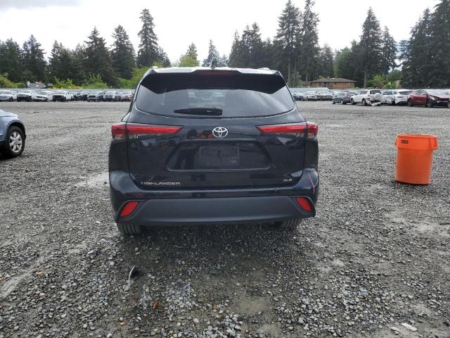 5TDGZRAH8NS099636 - 2022 TOYOTA HIGHLANDER XLE BLACK photo 6
