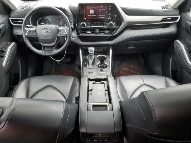 5TDGZRAH8NS099636 - 2022 TOYOTA HIGHLANDER XLE BLACK photo 8