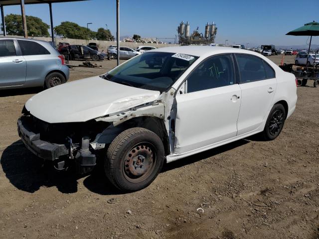 3VW2K7AJ4DM400680 - 2013 VOLKSWAGEN JETTA BASE Weiß Foto 1