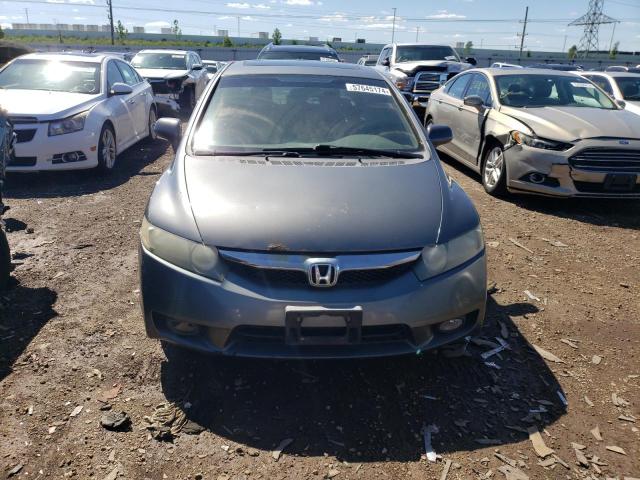 1HGFA16939L012160 - 2009 HONDA CIVIC EXL GRAY photo 5