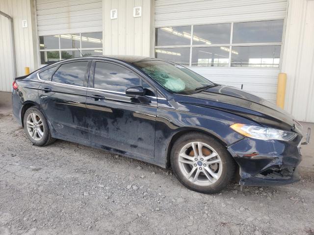 3FA6P0H73JR146195 - 2018 FORD FUSION SE BLACK photo 4