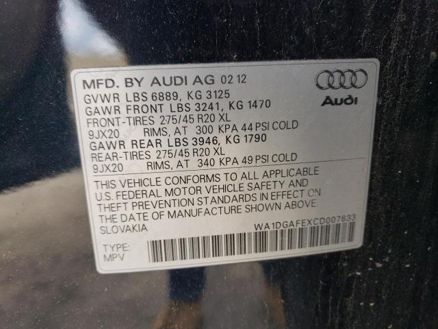 WA1DGAFEXCD007633 - 2012 AUDI Q7 PRESTIGE 黑色 照片 13