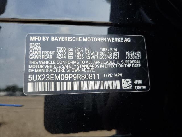 5UX23EM09P9R80811 - 2023 BMW X7 XDRIVE40I BLACK photo 13