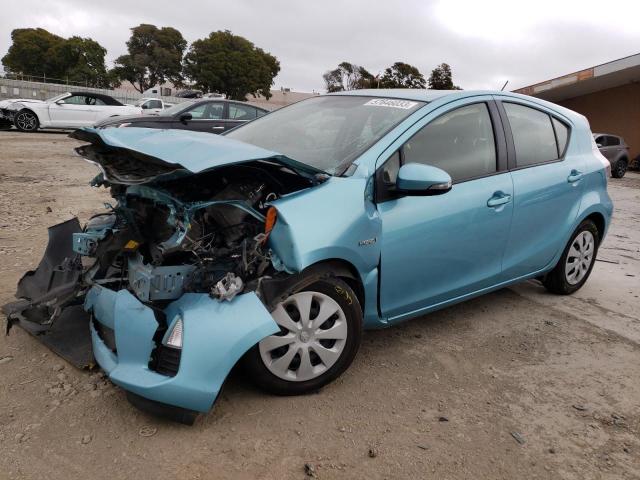 JTDKDTB39E1085461 - 2014 TOYOTA PRIUS C BLUE photo 1