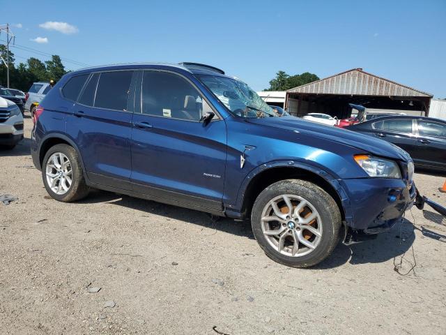 5UXWX9C51D0A29760 - 2013 BMW X3 XDRIVE28I BLUE photo 4