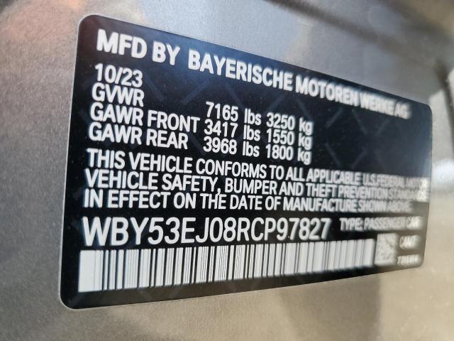 WBY53EJ08RCP97827 - 2024 BMW I7 XDRIVE60 灰色 照片 12