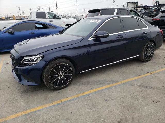 55SWF8DB4KU288501 - 2019 MERCEDES-BENZ C 300 BLUE photo 1