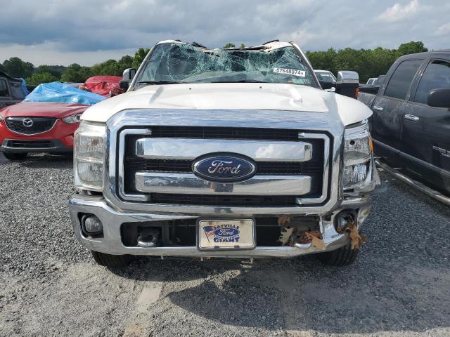 1FT8W3DTXCEB12593 - 2012 FORD F350 SUPER DUTY WHITE photo 5