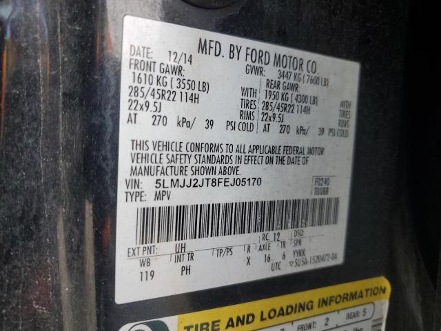 5LMJJ2JT8FEJ05170 - 2015 LINCOLN NAVIGATOR შავი ფოტო 13