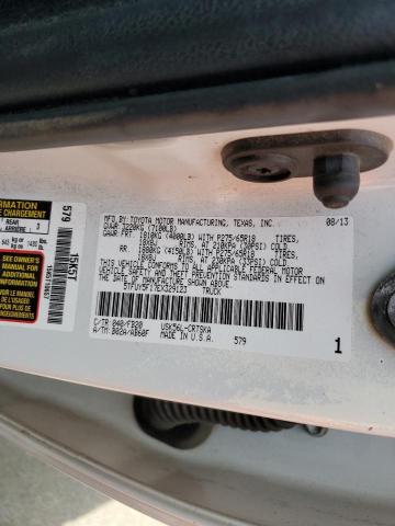 5TFUY5F17EX329123 - 2014 TOYOTA TUNDRA DOUBLE CAB SR/SR5 WHITE photo 12