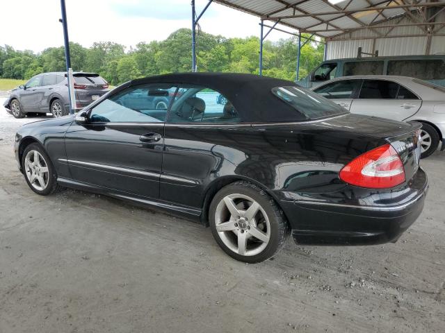 WDBTK75J95F147048 - 2005 MERCEDES-BENZ CLK 500 BLACK photo 2