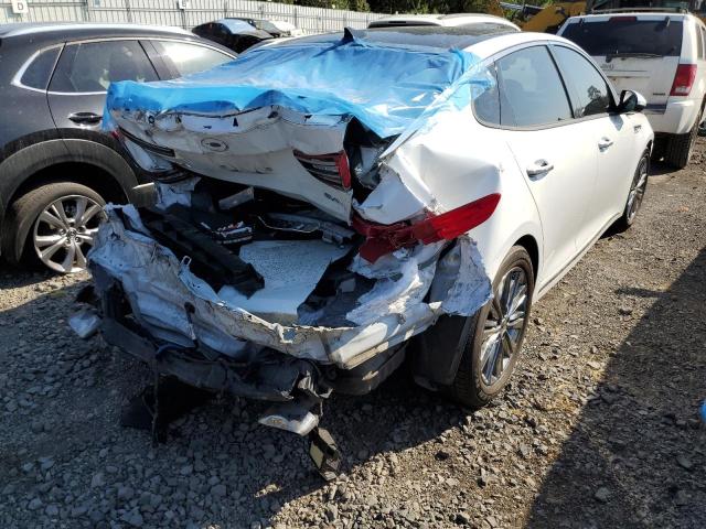 5XXGV4L26JG206735 - 2018 KIA OPTIMA SXL WHITE photo 9