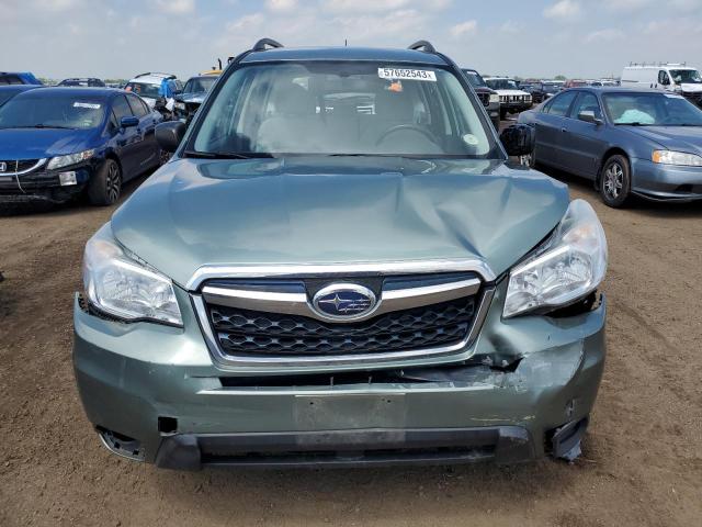 JF2SJABC9FH553714 - 2015 SUBARU FORESTER 2.5I GREEN photo 5