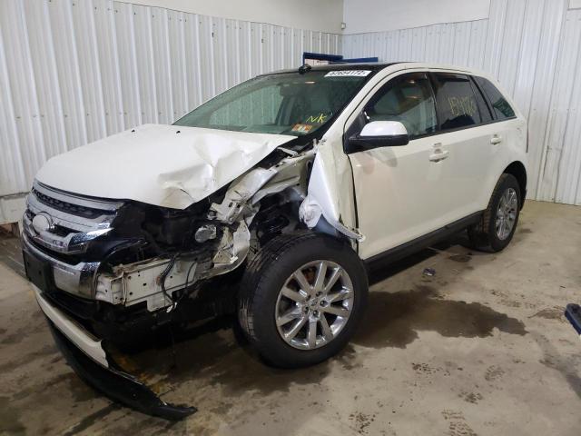 2FMDK3JCXDBA30371 - 2013 FORD EDGE SEL WHITE photo 2