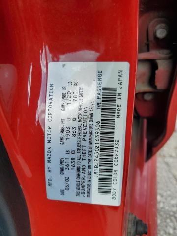 JM1BJ245021639306 - 2002 MAZDA PROTEGE PR5 红色 照片 12