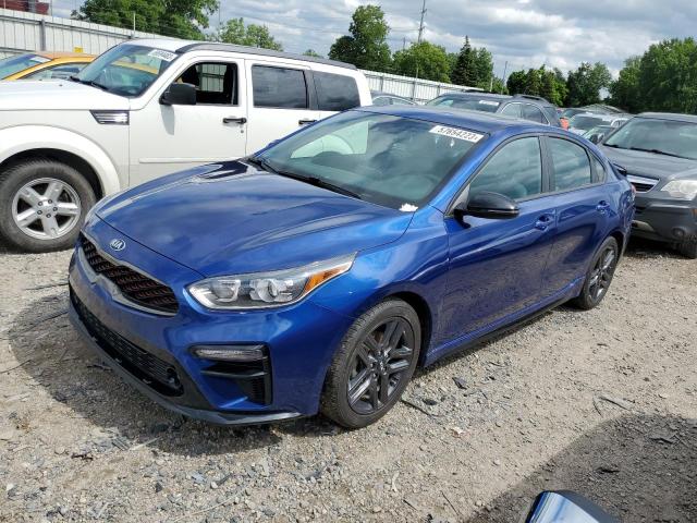 3KPF34AD9ME330825 - 2021 KIA FORTE GT LINE BLUE photo 1