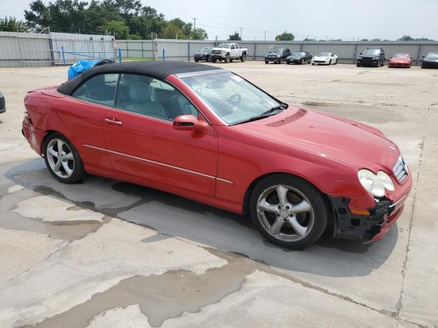 WDBTK65J75F122711 - 2005 MERCEDES-BENZ CLK320 320 RED photo 4