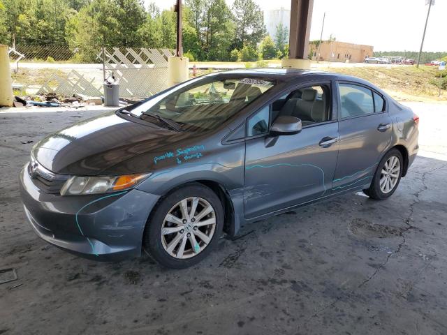 2HGFB2F89CH556659 - 2012 HONDA CIVIC EX GRAY photo 1