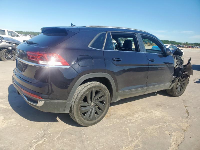 1V2WE2CA5NC200212 - 2022 VOLKSWAGEN ATLAS CROS SE BLACK photo 3